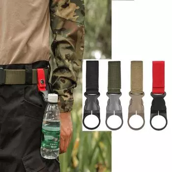 Пряжка для рюкзака, держатель для бутылки с водой, зажим для карабина, пряжка для ремня, крючок для кемпинга зелёный