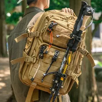 Пряжка для рюкзака для отдыха на природе, крепление для рюкзака, толстый эластичный зажим для веревки, регулируемый удлиненный зажим для лямки, простой в использовании чёрный