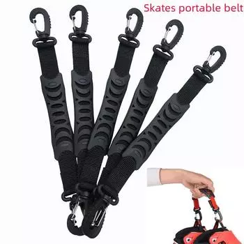 Пряжка для шнурков для роликовых коньков single piece чёрный