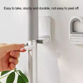 Пряжка для стойки с вращающейся на 180 градусов шваброй, клей для метлы, сильная липкость, водонепроницаемая швабра для стен