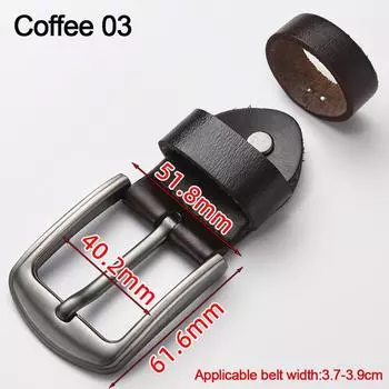 Пряжка для замены ремня из сплава своими руками для мужского ремня, модные мужские аксессуары Coffee 03