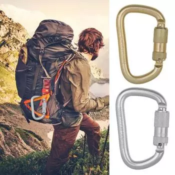 Пряжка карабина Прочная несущая способность Высокопрочная нержавеющая сталь Устойчивость к коррозии Компактный Многоцелевой сверхмощный быстродействующий карабинный зажим серебряный