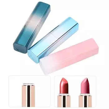 Пряжка Косметический контейнер Пустой тюбик помады Тюбик бальзама для губ Пустые многоразовые бутылки для бальзама для губ своими руками розовый