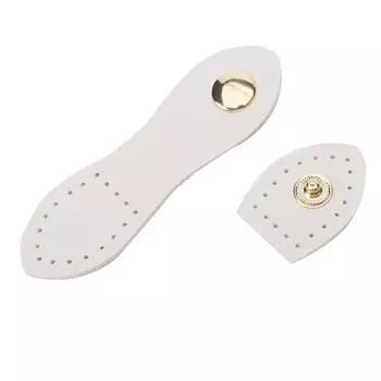 Пряжка кожаная сумка ручной работы ремень PU замок аксессуар DIY замена оборудования One Size белый