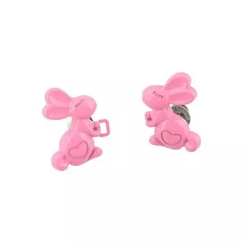 Пряжка на талии в форме сердца кролика, затягивающая пуговица, джинсовые пуговицы для свободных джинсов, аксессуары для талии фиолетовый