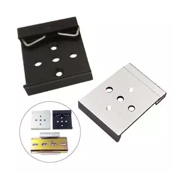 Пряжка направляющей 47,8x35 мм с 5 отверстиями из алюминиевого сплава черного цвета серебряный