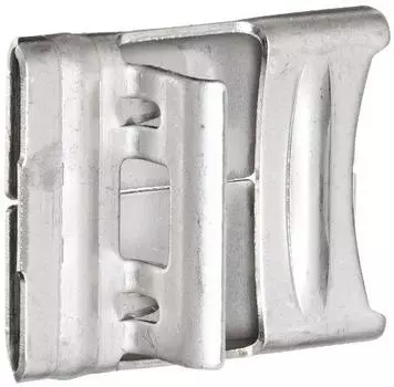 Пряжка Panduit MSBW38-C6 Pan-Steel для ремня нестандартной длины, нержавеющая сталь AISI 316, ширина 0,38 дюйма (Упаковка 100 шт.)