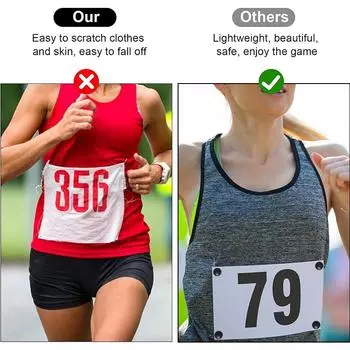 Пряжка с номером марафона, специальная фиксированная магнитная пряжка