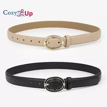 Пряжка с распылителем для повседневного украшения джинсового ремня для женщин 105x2.4cm чёрный