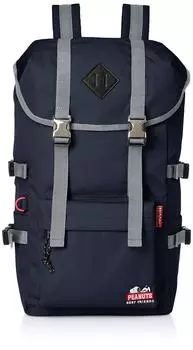 Пряжка с серебряной вышивкой в одну точку [Snoopy] SPR-540b темно-синий/красный (543)