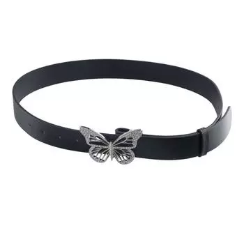 Пряжка Широкая Боковая Полая Бабочка Пояса Женские Пояса Украшения Платья Корейские Пояса чёрный