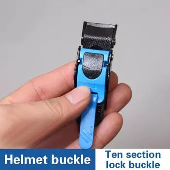 Пряжки для мотоциклетного шлема, ремешок для подбородка, зажим для скоростного шитья Пряжки для велосипедного шлема, ремешок для мотокросса, гибкий зажим синий