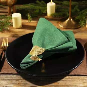 Пряжки для салфеток, привлекательные нержавеющие железные держатели для салфеток, свадебный банкет, форма листа, кольца для салфеток, кольца для салфеток, кухонные принадлежности золотистый