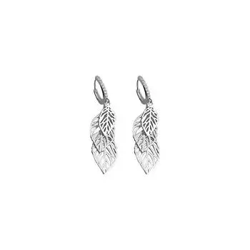 Пряжки для ушей в виде полых листьев с нежными серьгами в стиле Niche Design, крутой стиль, новый стиль