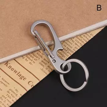 Пряжки из нержавеющей стали Edc Инструмент для улицы Металлическая пряжка Кольцо для ключей Автомобильные аксессуары Брелок Подвеска Подарок для мужчины