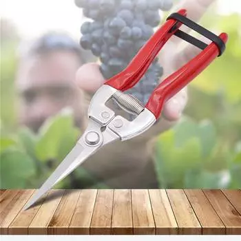 Pruning Tool Sharp Cutting Edge High Quality Spring Red Large Size 110g Garden Shears Widely Applicable Reinforced Rivets