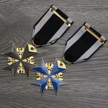 Прусский немецкий черный Макс за заслуги синий железный крест Маркса медаль на булавке ювелирные аксессуары чёрный