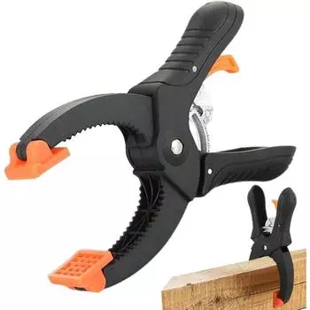 Пружина для деревообработки, регулируемые пружинные зажимы для дерева, армированный нейлон с мощным зажимным усилием для деревообработки, склеивания изделий small чёрный