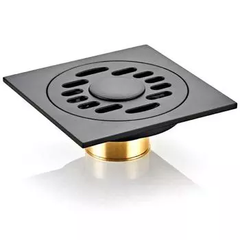 Пружина Т латунный материал 10 см квадратный дезодорирующий слив для унитаза чистый черный раковина для стиральной машины чёрный