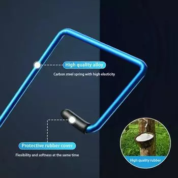 Пружина усилителя стеклоочистителя автомобиля Пружина усилителя стеклоочистителя лобового стекла Универсальный крепеж для стеклоочистителя Уменьшает шум и вибрацию Резиновый захват для стеклоочистителя