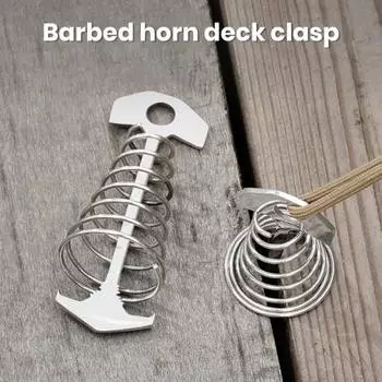 Пружинная пряжка для палатки, устойчивая к коррозии, нескользящая конструкция, простая сборка, кемпинговый колышек Small