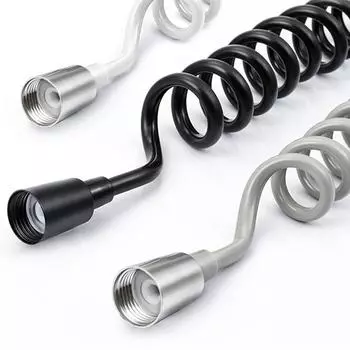 Пружинная сантехника Телефонная линия Гибкий водопроводный шланг Унитаз Биде Распылитель Shattaf G 1/2 Соединение Аксессуары для ванной комнаты 1,5 м/2 м/3 м 150cm белый