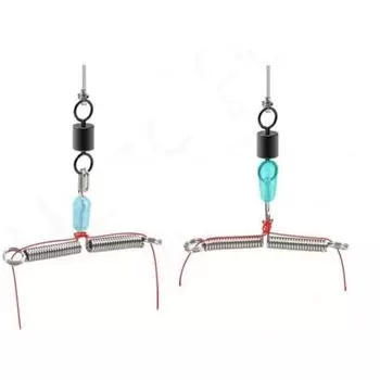 Пружинная вилка Быстрый крючок Разделитель лески Крючок Противозакручивающий отцеп Пружинные рыболовные снасти Аксессуары для дикой рыбалки 2