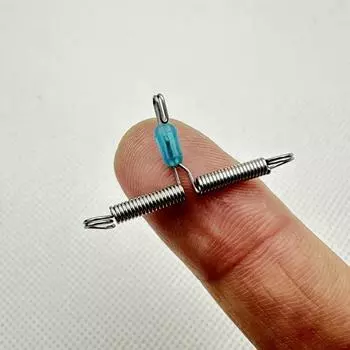 Пружинная вилка Быстрый крючок Разделитель лески Крючок Противозакручивающий отцеп Пружинные рыболовные снасти Аксессуары для дикой рыбалки