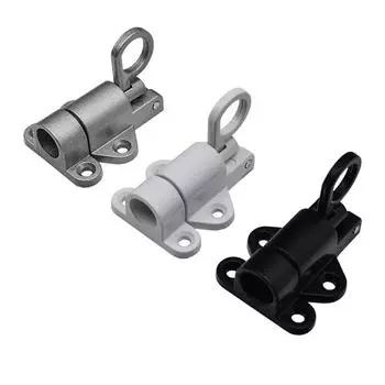 Пружинный дверной болт самозакрывающийся защелка безопасности автоматический замок для ворот створки алюминиевый сплав оконный замок-защелка фурнитура серебряный