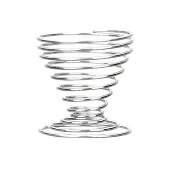 Пружинный проволочный лоток из нержавеющей стали, держатель для чашек для вареных яиц, подставка для хранения чашек для яиц, кухонный инструмент, кухонные аксессуары One Size