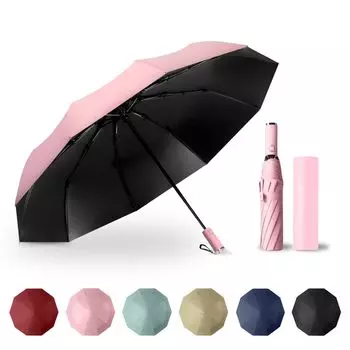 Prv in Feeling Temperature Large Folding Umbrella That Keeps Your Bag Rain or this large 116cm umbrella features automatic opening and closing with розовый