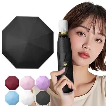 Prv in Large Folding Umbrella That Stays Perfect for both sunny and rainy this umbrella is lightweight features an automatic opening and closing and чёрный