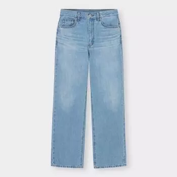 Джинсы Gu High Rise Straight 63 BLUE/M