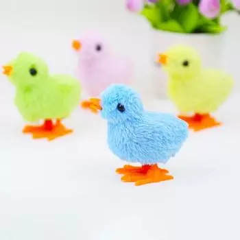 Прыгающая курица, мини-заводная детская игрушка, плюшевая заводная курица на день рождения