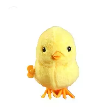 Прыгающий Утенок Механическая Мягкая Игрушка Новинка Детский Пасхальный Праздник Подарок на День Рождения Yellow chicken