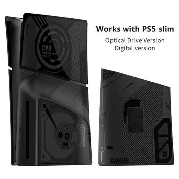 PS5 Slim Host Panel Optical Drive Digital Version Universal Защита от пыли и царапин Подходит для Slim Host Защитный чехол чёрный