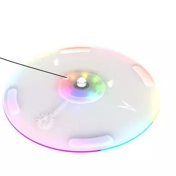 PS5 Тонкая стойка ABS Вертикальная стойка Удобная вертикальная основа Простая в использовании подставка Диаметр 155 мм Простая установка 15.5*15.5cm белый