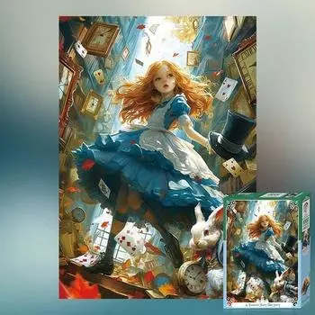 (PS) Алиса пазл пространство-время персонаж 1000 деталей, корейские популярные пазлы