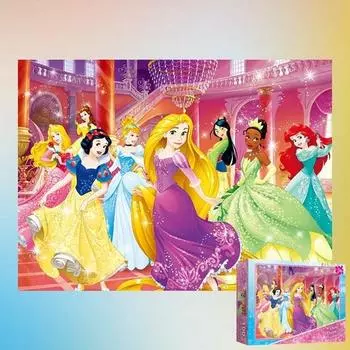 (PS) Большой пазл с персонажами Disney Princess Prom, 100 деталей, популярные корейские пазлы