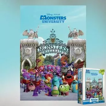 (PS) Disney Monsters University Jigsaw Puzzle Characters 1000 Pieces, корейские популярные пазлы