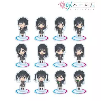 Акриловая подставка для персонажа Pseudo Harem Trading Chibi, официальный товар, официальная лицензия [Официальный] (Единица/КОРОБКА) [Полная КОРОБКА/12 предметов]