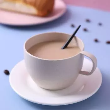 Пшеничная соломенная молочная кружка в европейском стиле для кофе и чая, простая чашка для завтрака, экологически чистая посуда для напитков 201-300ml