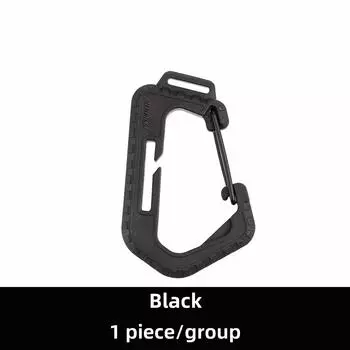 PSIGEAR Многофункциональный рюкзак жилет DIY крюк MOLLE пластиковая альпинистская пряжка тактическая пряжка большая D-образная пряжка чёрный