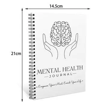 Психическое здоровье, рост, мышление, линейка, твердый переплет, колледж, спиральный блокнот, журнал для рабочих заметок, ведение дневника психическое здоровье