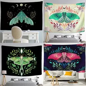 Психоделическая Бабочка Винтажный Гобелен Офис Гостиная Украшение Дома Настенный Гобелен 100x75cm