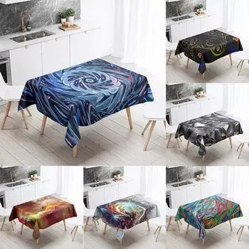 Психоделическая персонализированная скатерть с принтом, красочные абстрактные геометрические украшения для ресторанного стола и 40x70cm