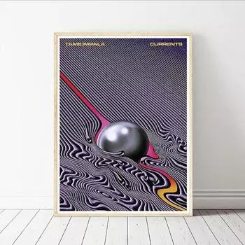 Психоделический постер Tame Impala и принт рок-музыкальной группы, тур-альбом, художественная картина на холсте, настенные панно для гостиной, домашний декор 21*30cm