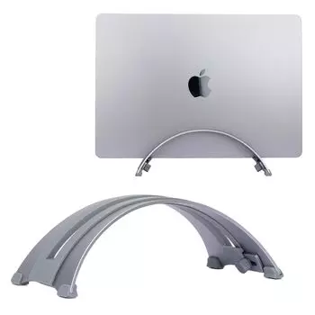 Psitek Регулируемая вертикальная подставка для ноутбука 6061 CNC прецизионное анодирование подходит до Вентилируемая силиконовая накладка - Алюминий, Обработанный, Отделка, Ноутбуки до 17 ,