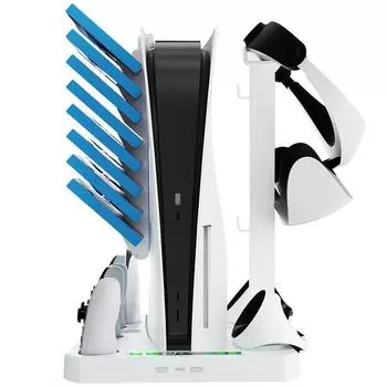 PSVR2PS5 ручка для зарядки сиденья хост PS5 основание для рассеивания тепла PS5VR2 кронштейн для хранения дисков для очков