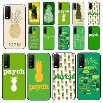 Psych Pineapple fruit Чехол для телефона для vivo Y31 Y30 Y33S Y11S Y12S Y17 Y20 Y20S Y21S Y1S Y53S Y15 Y19 Y91C V23 5G Чехлы coque VIVO Y1S